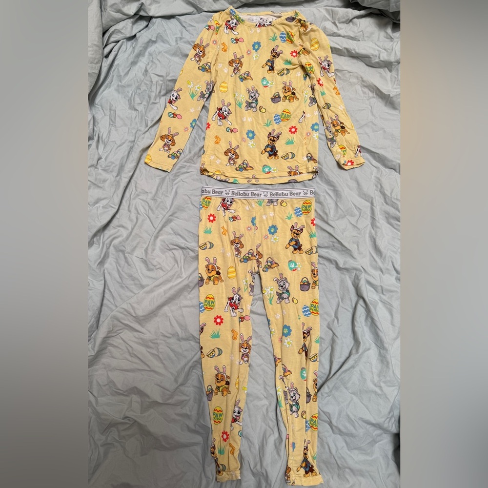 Bellabu Bear kids Paw Patrol Easter pajamas